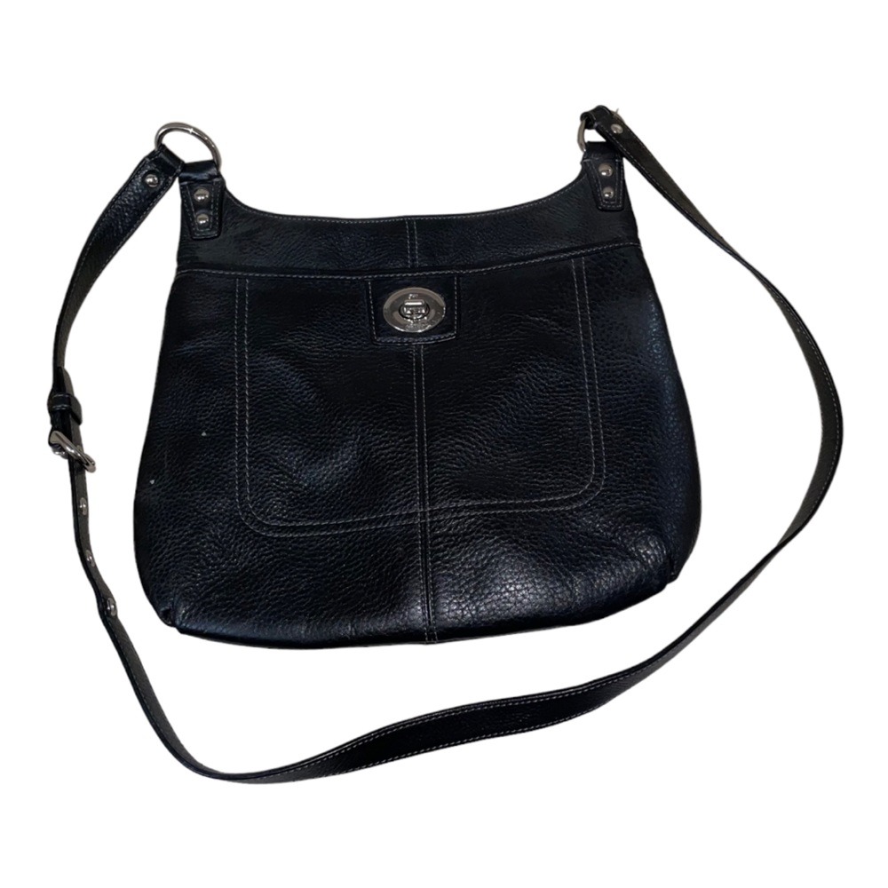 Coach Black Leather Crossbody Bag